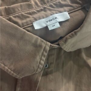 Vince oversized Tan Cotton Top